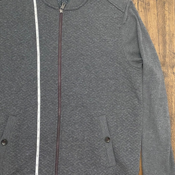 Ted Baker men’s Bomber Jacket full zip grey size 4 - Picture 3 of 10